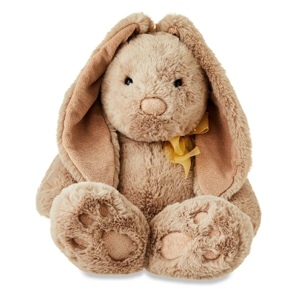 Large Light Brown Soft Bunny Rabbit Plush Kids Children’s Toy Stuffed Animal NWT